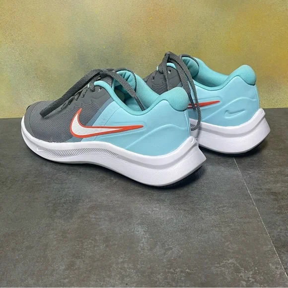 Nike Star Runner 3 Women's Gray/Aqua Sneakers Size 5.5 - Picture 10 of 16